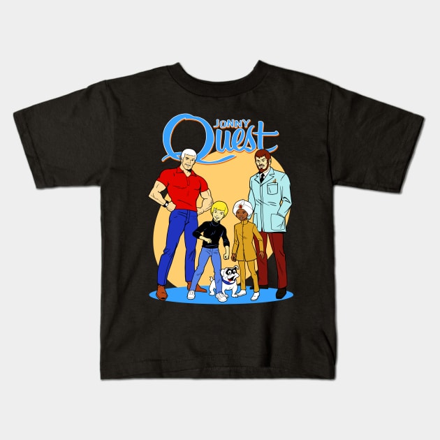 Jonny Quest Kids T-Shirt by BigOrangeShirtShop